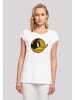 F4NT4STIC T-Shirt Looney Tunes Daffy Duck Dotted Cartoon in weiß