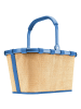 Reisenthel Carrybag - Einkaufskorb (cord dark matcha) in frame raffia blue