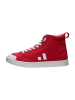 ethletic Canvas Sneaker Active Hi Cut in Cranberry Red | Just White