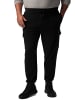 Men Plus Cargohose lang in schwarz