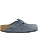 Birkenstock Clogs Boston Nubukleder geölt normal in blau