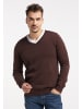 RAIDO Herren Strickpullover in Espresso