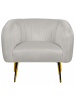 Beliani Sessel LACONIA in Grau/Gold - (W) 85 x (H) 72 x (L) 62 cm