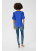 CULTURE Kurzarm-Bluse CUsif Relaxed fit in Victoria Blue