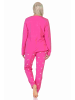 NORMANN Schlafanzug Pyjama langarm Krone Motiv - 87999 in pink