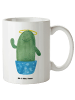 Mr. & Mrs. Panda Tasse Kaktus Heilig ohne Spruch in Weiß