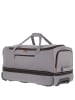 travelite Basics - Rollenreisetasche 98/119L 70 cm erw. (bordeaux) in grey/orange