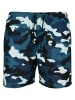 Urban Classics Badeshorts in blue camo