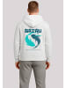 F4NT4STIC Hoodie Koi Fish Japan Streetstyle in off-white