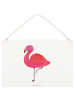 Mr. & Mrs. Panda Deko Schild Flamingo Classic ohne Spruch in Transparent