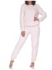 NORMANN Langarm Schlafanzug Hausanzug Sherpa-Fleece in rose