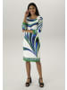 Aniston SELECTED Jerseykleid in weiß-marine-grün-royalblau-dunkelgrün-hellblau