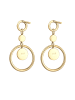 Elli Ohrringe 925 Sterling Silber Kreis in Gold