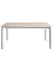 Beliani Esszimmertisch FELETTO in Beige/Weiß - (W) 90 x (H) 76 x (L) 180 cm