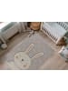 Kayoom Kinder Teppich Modena 415 in beige - rechteckig