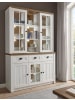 Furn.Design Buffetschrank weiß Pinie, Eiche hell Landhaus, Buffet 130 x 198 cm