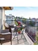 relaxdays Balkontisch in Anthrazit - (B)60 x (H)74 x (T)60 cm