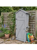 relaxdays Gartenschrank in Grau - (B)75 x (H)180,5 x (T)50 cm