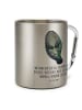 Mr. & Mrs. Panda Trinkbecher Edelstahl Seekuh Happy mit Spruch in Silber
