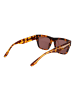 Trussardi Unisex Sonnenbrille Quadratisch Havanna