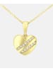 Vanlere Halskette mit Anhänger aus 375 Gelbgold mit Zirkonia Herz-Design