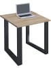 VCM  Holz Schreibtisch Bürotisch Computertisch Lona U in Schwarz / Sonoma-Eiche
