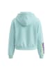 IZIA Women Hoodie in Aqua