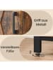 VASAGLE Sideboard Daxton in Braun-Schwarz - (B)35 x (H)70 x (T)100 cm
