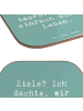Mr. & Mrs. Panda Tischuntersetzer Spruch Lebensziele Improvisati... in Meeresbrise