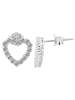 Adeliás Damen Ohrringe – Ohrstecker aus 925 Silber in silber