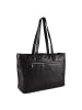 Plevier Power Shopper Tasche Leder 43.5 cm Laptopfach in schwarz