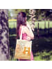 Mr. & Mrs. Panda Shopper Bag Füchse Liebe Pommes Design mit Spruch in Weiß