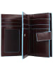 Piquadro Blue Square Geldbörse RFID Leder 15,5 cm in mahogany