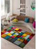 Atticgo Kurzflor-Teppich HARLEQUIN in mehrfarbig