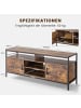 COSTWAY TV-Schrank bis zu 120 kg / 65 Zoll in Braun