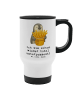 Mr. & Mrs. Panda To-Go-Becher Pinguin Pommes Eimer mit Spruch in Weiß