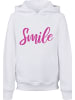 F4NT4STIC Hoodie Pink Smile UNISEX HOODIE in weiß