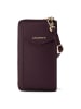 Lazarotti Bologna Leather Zip-Around Geldbörse Handytasche Leder 19 cm in burgundy
