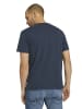 Tom Tailor Tom Tailor Shirt T-Shirt in Melange Optik in dunkelblau