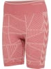 Hummel Hummel Tight Kurze Hose Hmlmt Yoga Damen Atmungsaktiv Feuchtigkeitsabsorbierenden Nahtlosen in WITHERED ROSE/ROSE TAN MELANGE