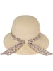 styleBREAKER Sonnenhut mit Leoparden Zierband in Beige