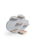 relaxdays Toniebox Regal "Wolke" in Grau - (B)61 x (H)40 x (T)17 cm