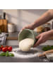 relaxdays 4 x Pizzaballenbox in Salbei - (H)6,5 x Ø 14,5 cm