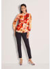 MADELEINE Elegante Bluse mit Hemdkragen in pfirsich / multicolor