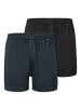 Schiesser Boxershort 2er Pack in Schwarz/Dunkelblau