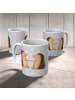 Mr. & Mrs. Panda Kaffeetasse Igel Liebe ohne Spruch in Grau Pastell