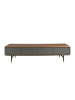 Angel Cerdá TV-Schrank 3265 in Dunkelgrau / Walnuss / Gold – (B)200 x (H)45 x (T)50 cm