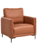 Beliani Sessel CILENS in Braun/Grau - (W) 85 x (H) 90 x (L) 82 cm