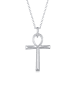 KUZZOI Halskette 925 Sterling Silber Kreuz in Silber