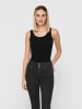 ONLY Long Tank Top 2-er Stück Pack Basic Shirt Set ONLLIVE in Schwarz-Schwarz